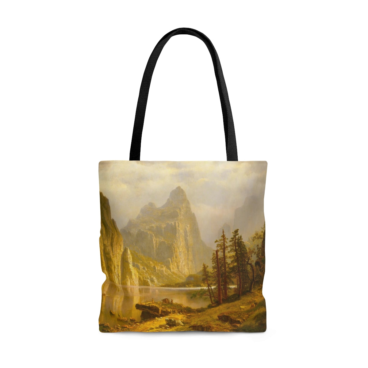 Albert Bierstadt - Merced River, Yosemite Valley- Tote Bag