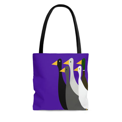 Take the ducks with you - Purple Heart 5412AB  - Tote Bag