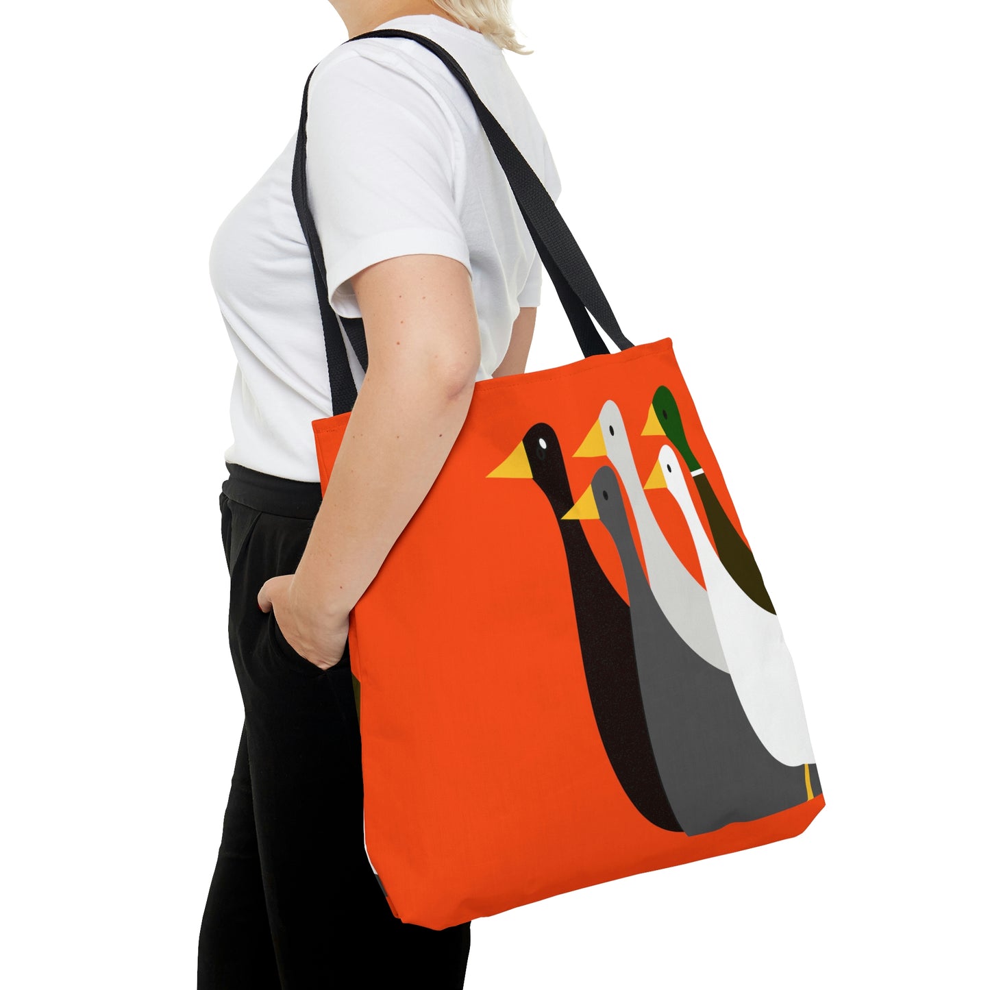 Take the ducks with you - Orange fc4f15  - Tote Bag