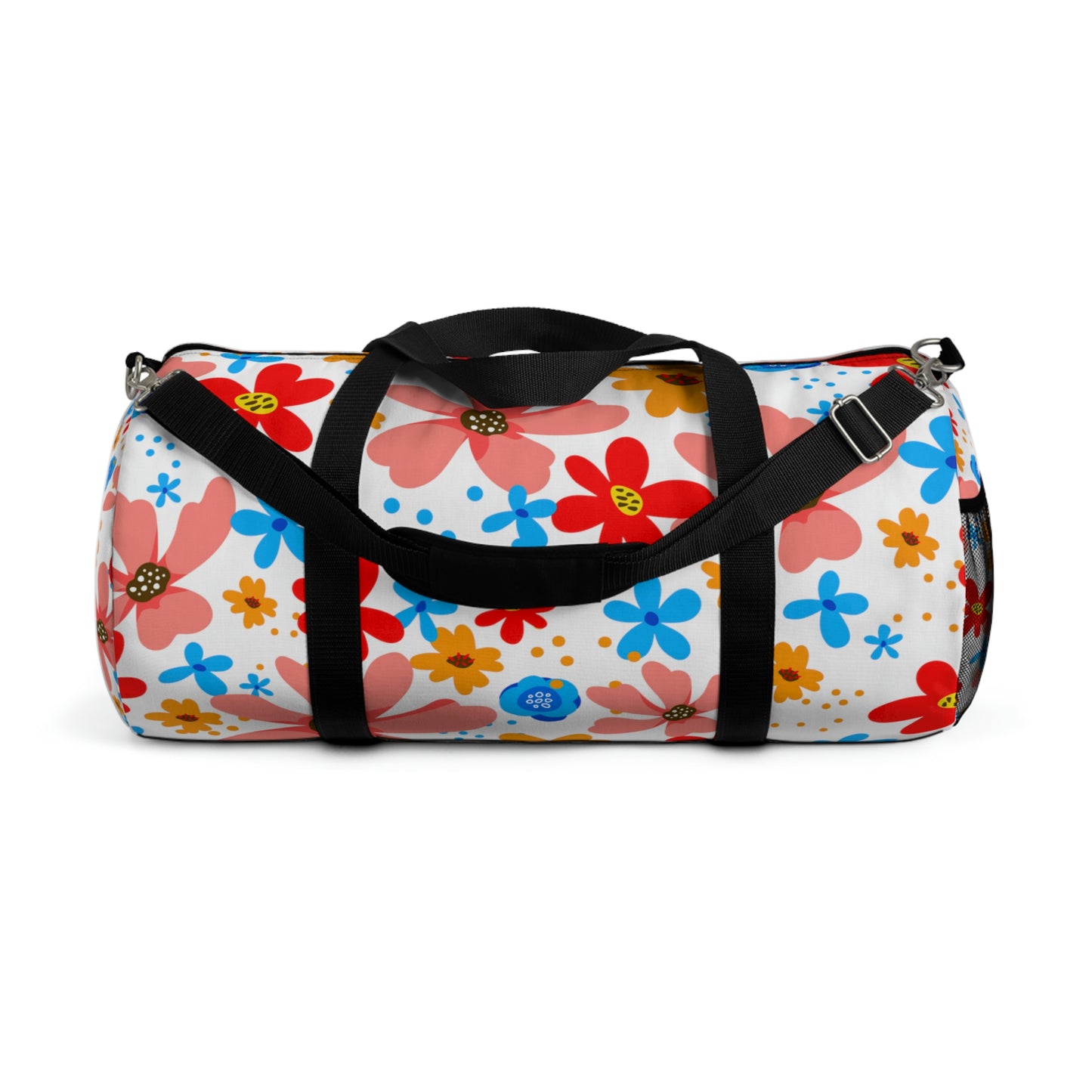 Playful Floral Print - white - Duffel Bag