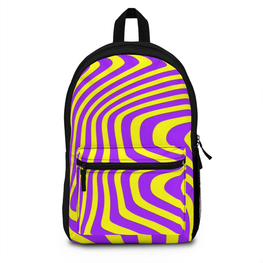 Retro wavy Purple/Yellow - Backpack