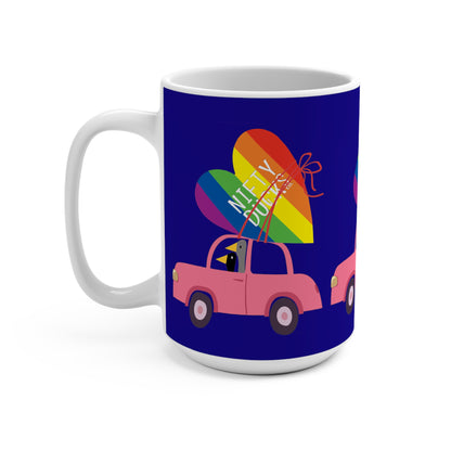 Ducks delivering a lot of love - Pride - Ultramarine 160987 - Mug 15oz