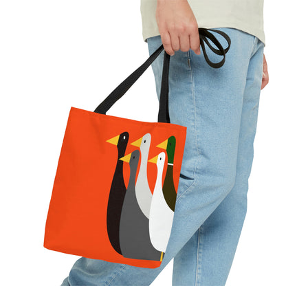 Take the ducks with you - Orange fc4f15  - Tote Bag