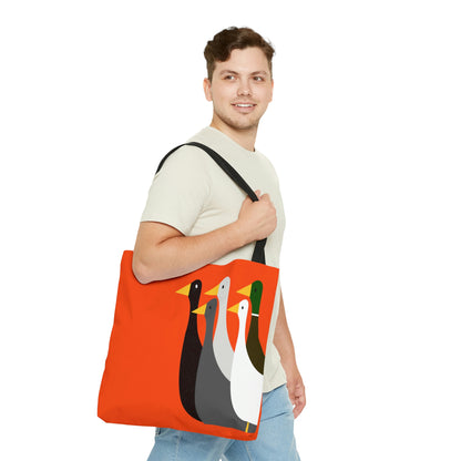 Take the ducks with you - Orange fc4f15  - Tote Bag